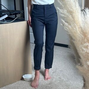 H&M navy blue dress pant. Size 4. NEVER WORN. Tags still on.
